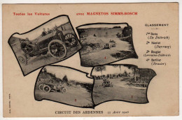 08 : Circuit Des Ardennes :  13 Août 1906 :  ( Voitures ) - Other & Unclassified