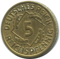 5 REICHSPFENNIG 1936 A ALEMANIA Moneda GERMANY #AD822.9.E - 5 Reichspfennig