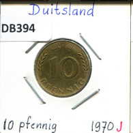 10 PFENNIG 1970 J BRD ALEMANIA Moneda GERMANY #DB394.E - 10 Pfennig