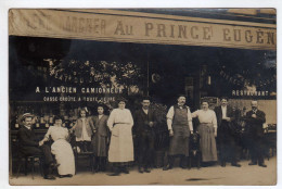 A Localiser : Carte Photo : Paris ??? : Bière Karcher Au Prince Eugène ( Bières - Liqueurs - Restaurant ) - Autres & Non Classés