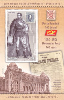 Romania Rumänien BLOCK ,MNH ** Ru 2022 - 326 Romanian Postage Stamp Day Block - Neufs