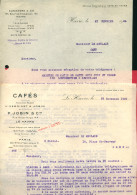 1924/26 - 2 Lettres Commerciales De Négociants Grossistes En CAFE - Maison JOBIN Ou Sté ALEXANDRE (Le Havre) - Lebensmittel