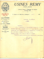 1923 - Lettre Commerciale Des USINES REMY (Saint Servan S/Mer) - FABRIQUE D'AMIDON DE RIZ - Perfumería & Droguería