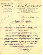 1925 - Lettre Commerciale De La Sté TAVERNIER (Paris) - CONFISSEUR -TABLETTES - COQUELICOTS - BONBONS - DRAGEES - Alimentare