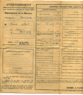 1938 -Déclaration Des Contributions Directes Et Taxes Assimilées -Département De La Manches -Commune De Mortain - Ohne Zuordnung