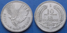 CHILE - 10 Pesos / 1 Condor 1958 KM# 181 Decimal Coinage (1835-1960) - Edelweiss Coins - Chili