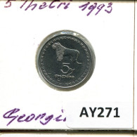 5 TETRI 1993 GEORGIA Coin #AY271.U - Géorgie