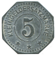 5 PFENNIG LICHTENFELS NOTGELD GERMANY Coin #DE10499.6.U - 5 Rentenpfennig & 5 Reichspfennig