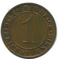 1 REICHSPFENNIG 1927 D GERMANY Coin #AE225.U - 1 Renten- & 1 Reichspfennig