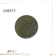 1786 WEST FRIESLAND VOC DUIT NETHERLANDS INDIES NEW YORK COLONIAL PENNY #E16843.8.U - Dutch East Indies