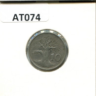 10 CENTS 1980 ZIMBABWE Coin #AT074.U - Zimbabwe