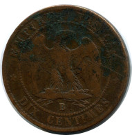 10 CENTIMES 1853 B FRANCE Coin Napoleon III #AZ850 - 10 Centimes