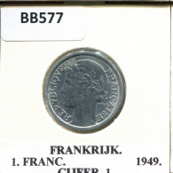 1 FRANC 1949 FRANCE Coin #BB577 - 1 Franc