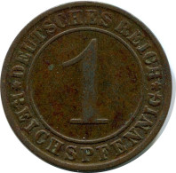 1 REICHSPFENNIG 1929 A GERMANY Coin #DA776.U - 1 Rentenpfennig & 1 Reichspfennig