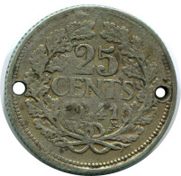 25 1941 NETHERLANDS SILVER Coin #AR957.U - Monnaies D'or Et D'argent