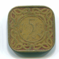 5 CENTS 1962 SURINAME Netherlands Nickel-Brass Colonial Coin #S12666.U - Surinam 1975 - ...