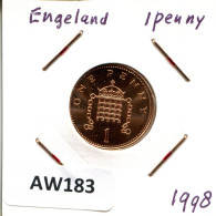 PENNY 1998 UK GREAT BRITAIN Coin #AW183.U - 1 Penny & 1 New Penny