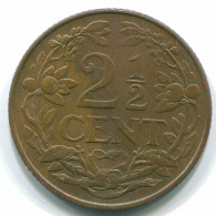 2 1/2 CENT 1965 CURACAO NIEDERLANDE Bronze Koloniale Münze #S10238.D - Curacao