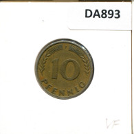 10 PFENNIG 1950 F BRD DEUTSCHLAND Münze GERMANY #DA893.D - 10 Pfennig