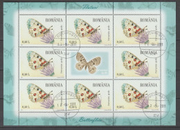 Rumänien 2011 Schmetterlinge Kleinbogen Mi 6509 - 6514 Gestempelt Used - Used Stamps
