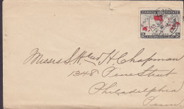 Canada 1899 Cover Brief Lettre PHILADELPHIA Penn (RECEIVED & Recorded Arr.) X-Mas 1899 Stamp Map Landkarte - Briefe U. Dokumente