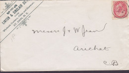 Canada LINTON & SINCLAIR CO., Crockery, China & Glassware ST. JOHN, New Brunswick 1901 Cover Lettre ARICHAT 2c. Victoria - Cartas & Documentos