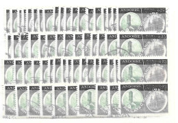 ANDORRA CORREO FRANCES LOTE 60 SELLOS MATASELLADOS DE PRIMER DIA (S.6) - Used Stamps