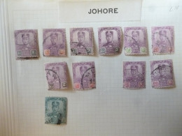 JAHORE MINT HINGED OR USED AS PER SCANS - Johore