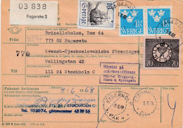 32217# SUEDE PAKET FAGERSTA 1968 STOCKHOLM SWEDEN SVERIGE - Lettres & Documents