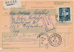 32220# SUEDE INRIKES POSTPAKET SOLLEFTEA 1974 HÄGERSTEN SWEDEN SVERIGE - Lettres & Documents