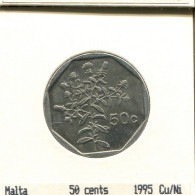 50 CENTS 1995 MALTA Moneda #AS640.E - Malta