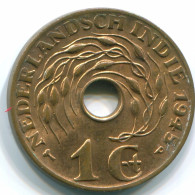 1 CENT 1945 P INDIAS ORIENTALES DE LOS PAÍSES BAJOS INDONESIA Bronze #S10413.E - Nederlands-Indië