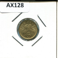 5 CENTS 1988 SINGAPUR SINGAPORE Moneda #AX128.E - Singapour