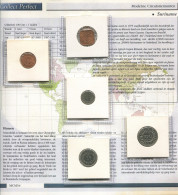 SURINAME 1987-1989 Moneda SET 1. 5. 10. 25 CENT. 1 GULDEN UNC #SET1178.5.E - Suriname 1975 - ...