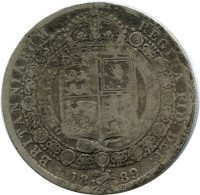 HALF CROWN 1889 UK GBAN BRETAÑA GREAT BRITAIN PLATA Moneda #AY990.E - K. 1/2 Crown