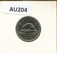 5 CENT 1975 CANADA Coin #AU204.U - Canada