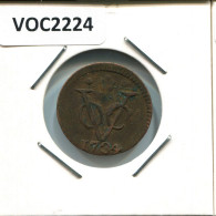 1734 HOLLAND VOC DUIT INDES NÉERLANDAIS NETHERLANDS NEW YORK COLONIAL PENNY #VOC2224.7.F - Dutch East Indies