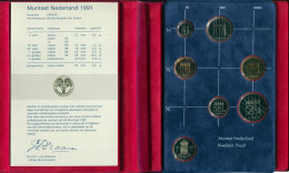 NÉERLANDAIS NETHERLANDS 1991 MINT SET 6 Pièce + MEDAL PROOF #SET1142.16.F - [Sets Sin Usar &  Sets De Prueba