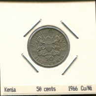 50 CENTS 1966 KENYA Pièce #AS327.F - Kenia