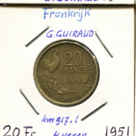 20 FRANCS 1951 FRANCE Pièce Française #AM434.F - 20 Francs