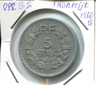 5 FRANCS 1950 B FRANCE Pièce Française #AN393.F - 5 Francs