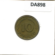 10 PFENNIG 1968 D BRD DEUTSCHLAND Münze GERMANY #DA898.D - 10 Pfennig