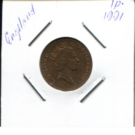 PENNY 1991 UK GROßBRITANNIEN GREAT BRITAIN Münze #AN563.D - 1 Penny & 1 New Penny