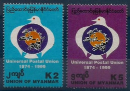 Myanmar  - 1999 The 125th Anniversary Of The Universal Postal Union  -  UPU  -   Complete Set  -  MNH - Myanmar (Birmanie 1948-...)