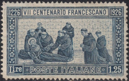 S. Francesco 1,25 L. D. 13 1/2 Sassone N.196 Centrato MNH** Cv 3300 - Propagande De Guerre