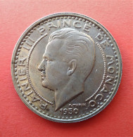 - MONACO - Rainier III Prince De Monaco - 100 Francs. 1950 - - 1949-1956 Alte Francs