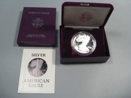 USA - 1988 S - American 1 Oz Silver Eagle Dollar PROOF US Mint With Box & COA - 1979-1999: Anthony