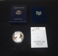 USA - 1998 P - American 1 Oz Silver Eagle Dollar PROOF US Mint With Box & COA - 1979-1999: Anthony