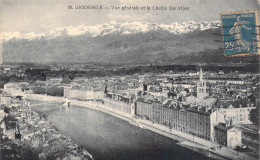 FRANCE - 38 - Grenoble - Vue Générale Et La Chaine Des Alpes - Carte Postale Ancienne - Grenoble