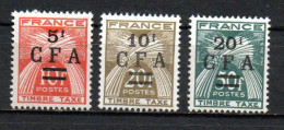 Col33 Colonie Réunion Taxe N° 41 à 43 Neuf X MH Cote : 9,75 € - Timbres-taxe